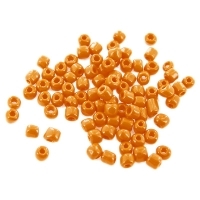 Бисер стеклянный, цвет: оранжевый, размер 6/0, 10 пакетиков по 10 г артикул 2610b.