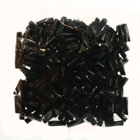 Стеклярус, цвет: черный, размер 6 мм, 10 пакетиков по 10 г артикул 2612b.